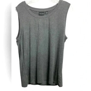 Tribal Sleeveless  Tank Top, Soft with Stretch, Gray